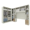 Ver imagem 3 de Quarto Modulado Casal Completo 9 Portas 9 Gavetas Canto Reto Bellagio Casa 812