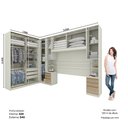 Ver imagem 4 de Quarto Modulado Casal Completo 9 Portas 9 Gavetas Canto Reto Bellagio Casa 812