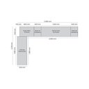 Ver imagem 5 de Quarto Modulado Casal Completo 9 Portas 9 Gavetas Canto Reto Bellagio Casa 812