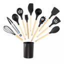 Ver imagem 3 de Kit Utensílios Cozinha 12 Peças com Suporte em Cilindro e Silicone Resistente 230c