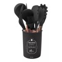 Ver imagem 6 de Kit Utensílios Cozinha 12 Peças com Suporte em Cilindro e Silicone Resistente 230c