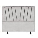 Ver imagem 1 de Cabeceira Estofada Bélgica 195cm King Size Para Cama Box Quarto Suede Cinza Claro - Gat Magazine