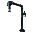 Ver imagem 3 de Torneira Design Industrial Básica com Bico Preta Registro PVC Esfera 1/2" - Madareli