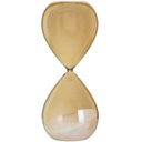 Ver imagem 1 de Ampulheta Decorativa Para Casa De Vidro Areia Branca 19cm