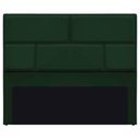 Ver imagem 6 de Cabeceira Solteiro Brick P02 90 cm Para Cama Box Suede Verde