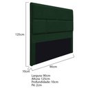 Ver imagem 5 de Cabeceira Solteiro Brick P02 90 cm Para Cama Box Suede Verde