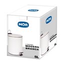 Ver mais imagens de Lixeira Modern Branca 5L