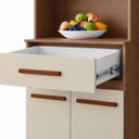Ver imagem 5 de Paneleiro Cozinha Torre Quente Armário 60cm Savana/Off White