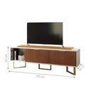Ver imagem 4 de Rack para TV Rack Vértice para TV Off White 183cm MDP com Porta Basculante Casah