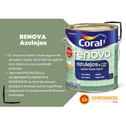 Coral Wandepoxy Epóxi Acetinado Base D'água 3,6l Branco - 3
