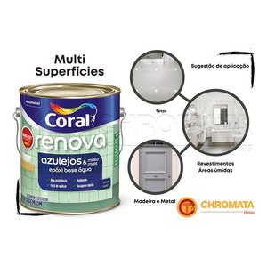 Coral Wandepoxy Epóxi Acetinado Base D'água 3,6l Branco
