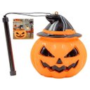 Ver imagem 2 de Lanterna Cabeça de Abobora Halloween Led Luz Sensor Voz Barulho Festa Tematica Decoraçao Casa Assomb