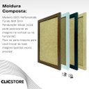 Ver imagem 4 de Kit 03 Moldura A4 21x30cm com Fundo Quarto Sala Certificado Alvara Quadro Decorativo Cor:tabaco
