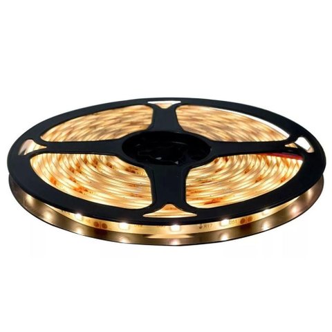 Fita Led Rolo 5m 300 Leds Silicone Iluminação Decoração Branco Quente