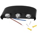 Ver imagem 1 de Arandela Luminaria Parede Meia Lua Luz Led 6w 6 Fachos Iluminaçao Decoraçao Garagem Quintal Jardim P