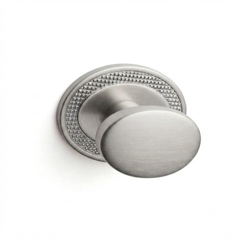Puxador Ponto Beetle com Base Granada Cromo Escovado Zen Design ZP5402.2