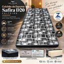 Ver imagem 2 de Colchão de Espuma Solteiro Safira D20 88x188 Dupla Face para Cama Beliche e Box:Estampado