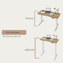 Ver imagem 5 de Mesa Escrivaninha Home Office Premium com Regulagem de Altura Olmo - Artany Móveis