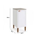 Ver imagem 3 de Balcão para Cozinha 40cm com 1 Porta Americana Branco Nobre