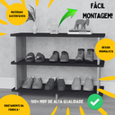 Ver imagem 3 de Sapateira Horizontal Organizadora Nicho Preto e Freijó