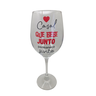 Taça Frase Casal Bebe Junto Amor Personalizada Vinho 490ml - 1