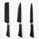 Ver imagem 5 de Kit Completo 6 Peças de Facas com Cutelo Tesoura e Descascador para Cozinha