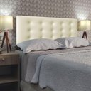 Ver imagem 2 de Cabeceira de Cama Estofada Botonê Viena Essencial Corino Rbl:solteiro Painel/bege