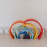 Arco-íris - Brinquedo Educativo Lume, de Madeira, Waldorf, com 7 Arcos Coloridos - 2