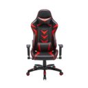 Ver imagem 3 de Cadeira Gamer Pelegrin em Couro Pu Reclinável Pel-3003 Preta e Vermelha