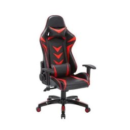 Cadeira Gamer Pelegrin em Couro Pu Reclinável Pel-3003 Preta e Vermelha - 2
