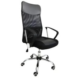 Kit  4 Cadeiras Presidente em Tela Mesh Pel-8009 Preta - 5