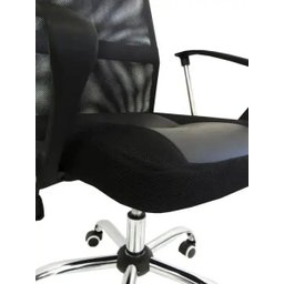 Kit  4 Cadeiras Presidente em Tela Mesh Pel-8009 Preta - 6