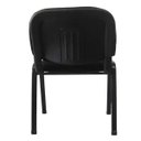 Ver imagem 5 de Kit com 7 Cadeiras Secretária em Tecido PEL-304F Pretas Empilháveis
