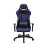 Cadeira Gamer Pelegrin em Couro Pu Reclinável Pel-3003 Preta e Azul - 3