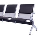 Ver imagem 4 de Cadeira Longarina Aeroporto Cromada com Estofado 4 Lugares