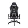 Cadeira Gamer Pelegrin em Couro Pu Reclinável Pel-3003 Preta e Cinza - 3