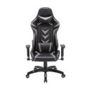 Ver imagem 3 de Cadeira Gamer Pelegrin em Couro Pu Reclinável Pel-3003 Preta e Cinza