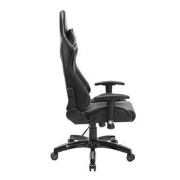 Cadeira Gamer Pelegrin em Couro Pu Reclinável Pel-3003 Preta e Cinza - 4