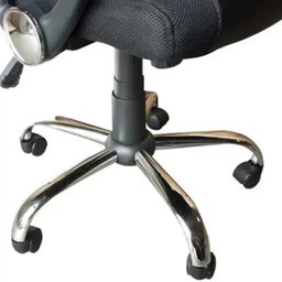 Kit com 6 Cadeiras Presidente em Tela Mesh PEL-8009 Preta - 4