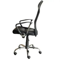 Kit com 6 Cadeiras Presidente em Tela Mesh PEL-8009 Preta - 3