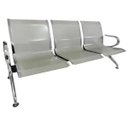 Ver imagem 2 de Cadeira Longarina Aeroporto Cromada 3 Lugares