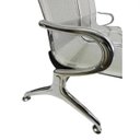 Ver imagem 5 de Cadeira Longarina Aeroporto Cromada 3 Lugares