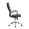 Cadeira Presidente Pelegrin em Couro Pu Pel-8003h Preta Design Charles Eames - 3