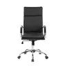 Cadeira Presidente Pelegrin em Couro Pu Pel-8003h Preta Design Charles Eames - 2