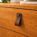 Ver imagem 4 de Mesa Unic 60cm Cabeceira de Cama Quarto Solteiro Base Ferro:Naturalle/Dourado