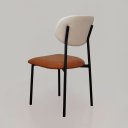 Ver imagem 2 de Cadeira Estofada para Sala de Jantar Base Fixa Aço Carbono Havana Hope Durango Antilupi/courissimo B