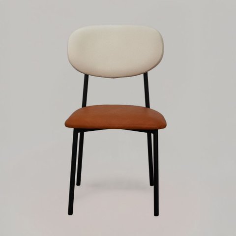 Cadeira Estofada para Sala de Jantar Base Fixa Aço Carbono Havana Hope Durango Antilupi/courissimo B