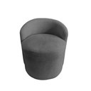 Ver imagem 3 de Poltrona Decorativa Yara Orgânica Suede Cinza