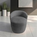 Ver imagem 7 de Poltrona Decorativa Yara Orgânica Suede Cinza