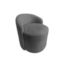 Ver imagem 2 de Poltrona Decorativa Yara Orgânica Suede Cinza